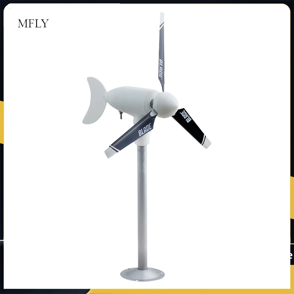 

Miniature horizontal trefoil wind turbine model, breeze start, automatic steering, permanent magnet, DC output