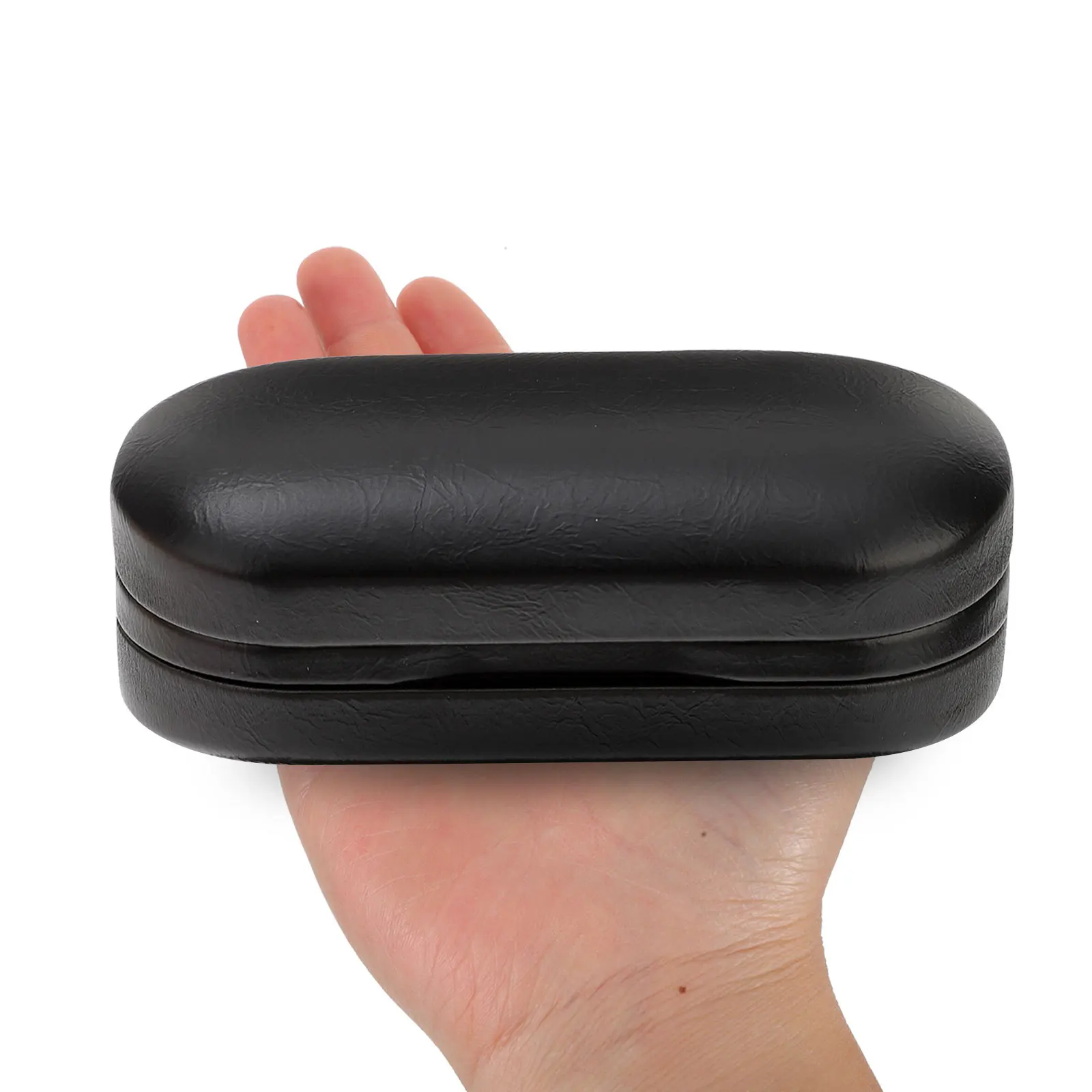 

Glasses Case Pu Hard Shell Double Eyeglass Box Portable Sunglasses Holder For Home Travel Dual Use Eyewear