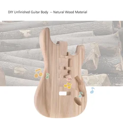 ST01-TM Unfinished Handcrafted Guitar Body Candlenut Wood Electric Guitar Body Guitar Barrel Replacement Parts