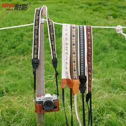 Camera Shoulder Strap Pattern Flower Vintage Retro Neck Strap DSLR SLR Camera Wider for Nikon Sony Canon Fuji Samsung Pentax