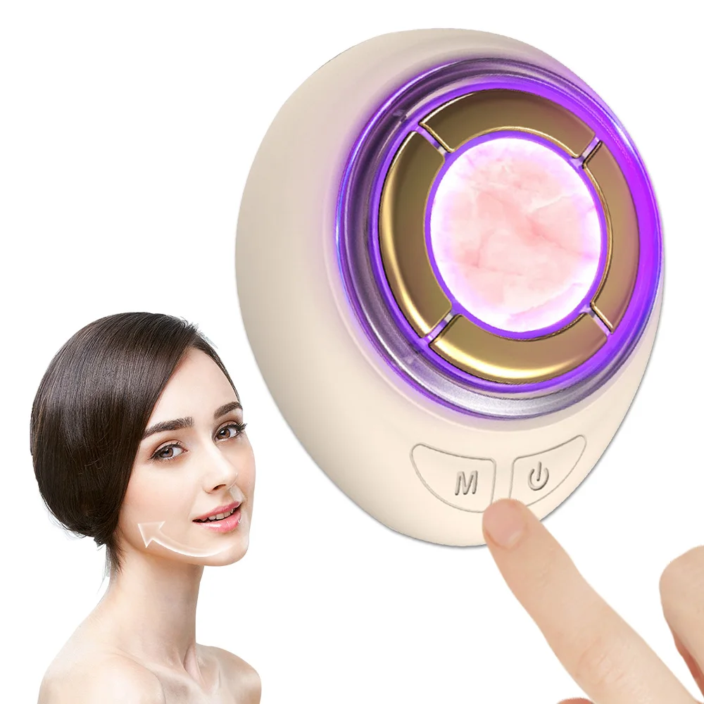 EMS Microcurrent Face Beauty Device LED Photon Therapy Skin Tighten Reduce Double Chin Anti Wrinkle Face Lift Massager Skin Care