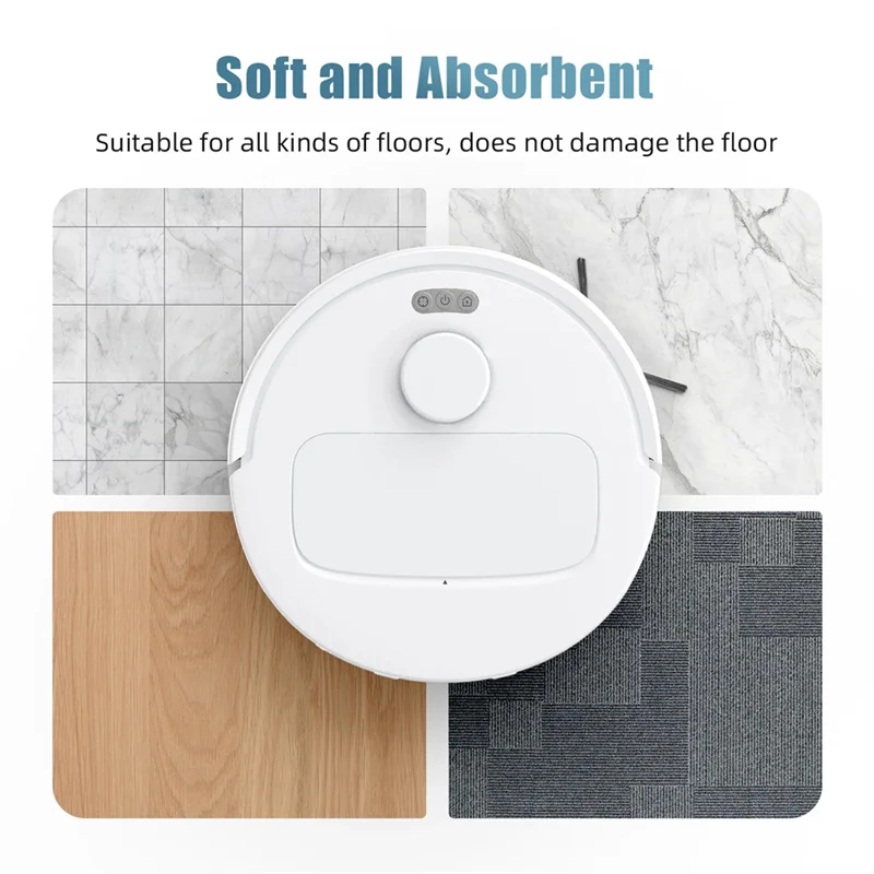 B06B-Wipes For Ecovacs Deebot T30 Pro Omni, T30S Pro, X5, X2,T50 Omni, T50 Pro,Robot Vacuum Cleaner,Reusable Replacement Mop