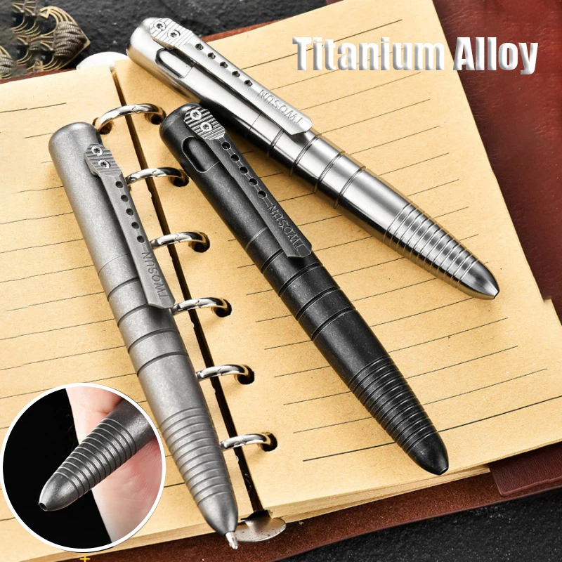 

Titanium Tactical Pen EDC Multifunctional Tools Emergency Glass Breaker Outdoor Survival Writing Pen Valentines Gift