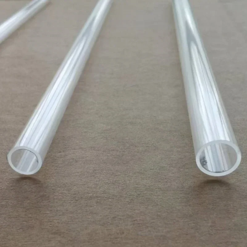 Transparent Acrylic Round Pipe for Fish Tank, Aquarium Plexiglass Tube, Garden Irrigation, Length 200mm/498mm, OD 2-10mm