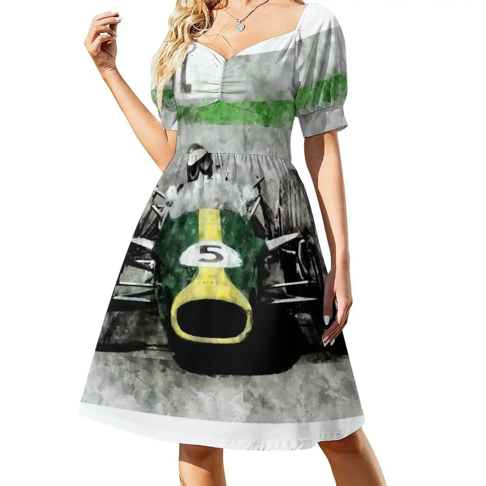

Jim Clark Short-Sleeved Dress beach dress summer women's dress 2025 women party dresses