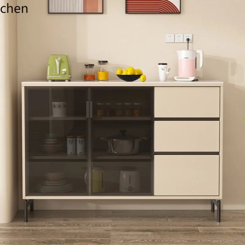 HTT Edge Cabinet Living Room Locker Kitchen  Aluminum Alloy  Locker Tea  Side  Storage Wall Side Cabinet
