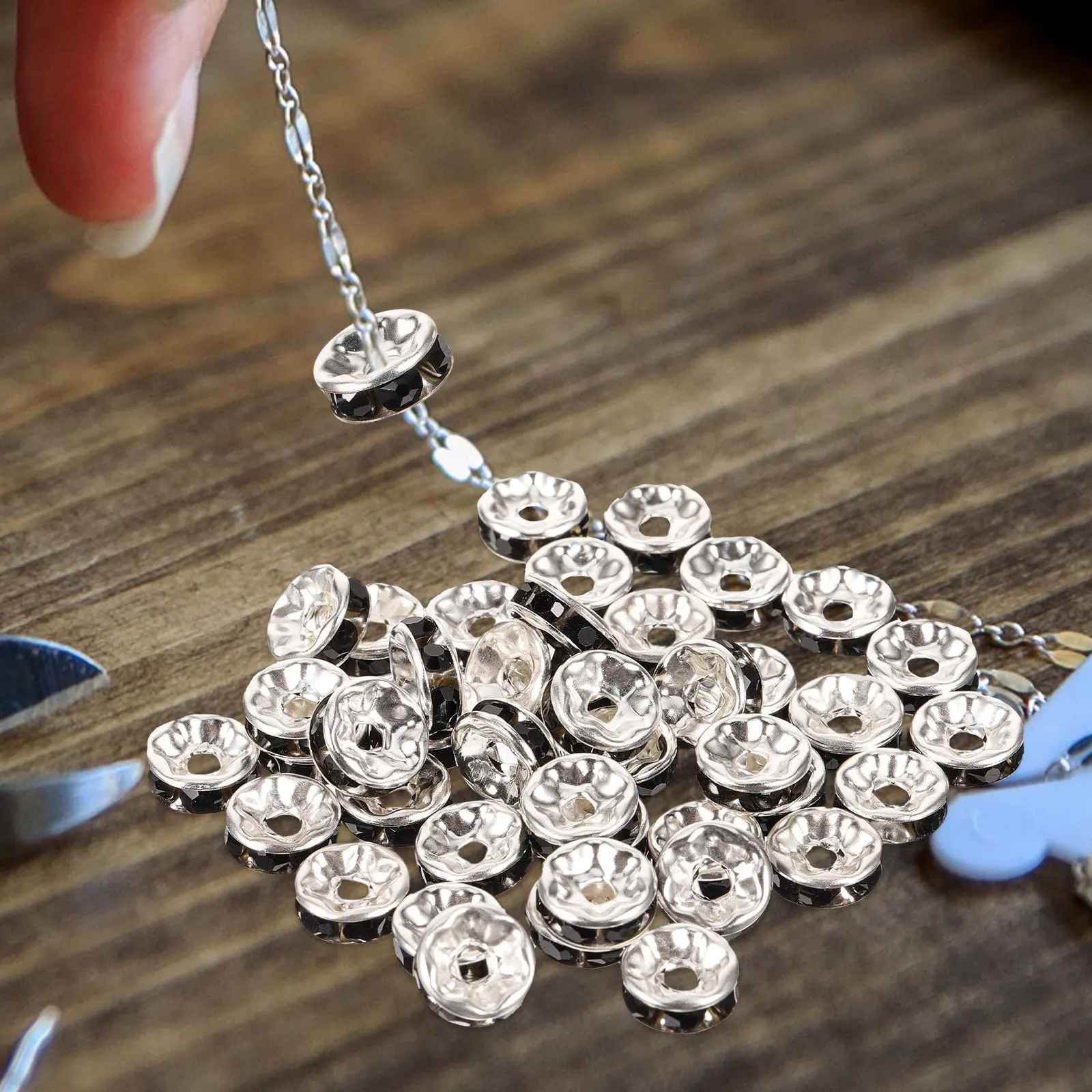 Jewelry Making Ideas With Beads - 180Pcs Round Spacer Beads DIY Jewelry