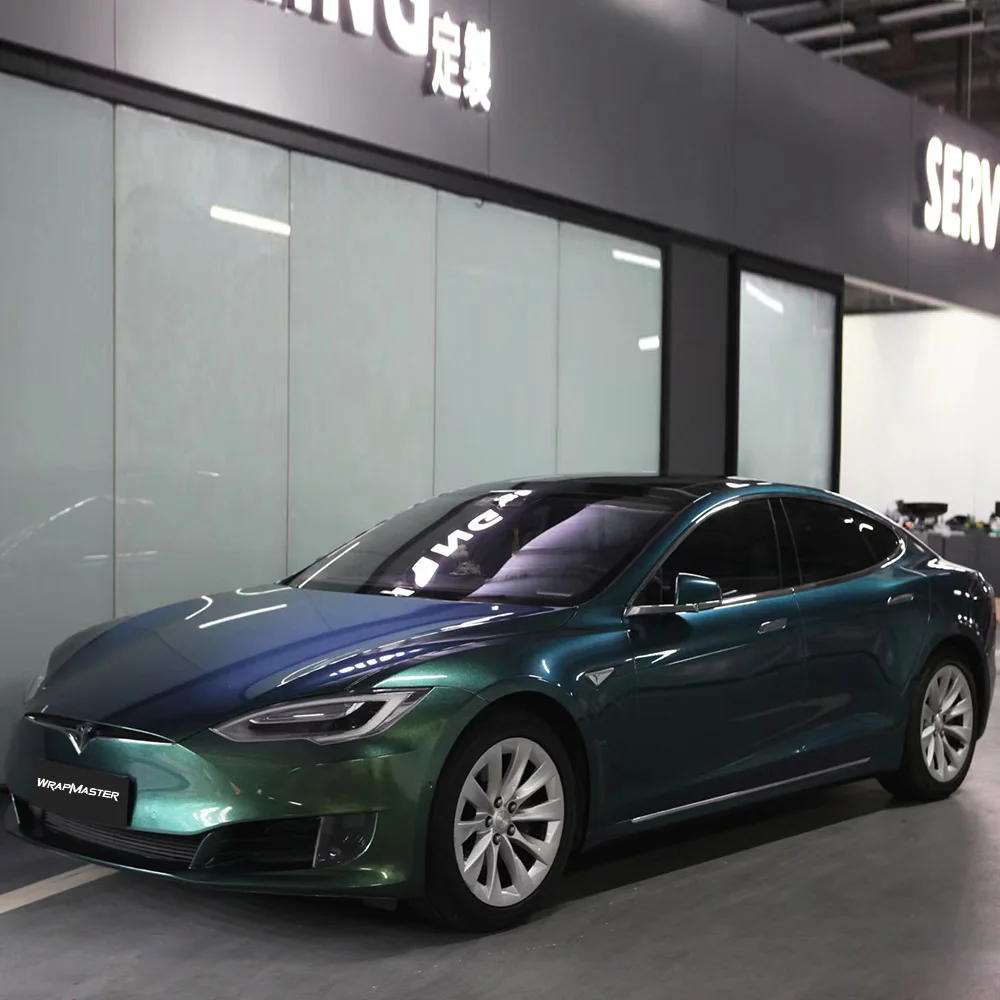 

Блестящий хамелеон, глянцевая металлическая виниловая пленка для автомобиля, хамелеон, зеленый, золотой цвет для автомобиля, грузовика, наклейка на бампер, наклейка, поставки