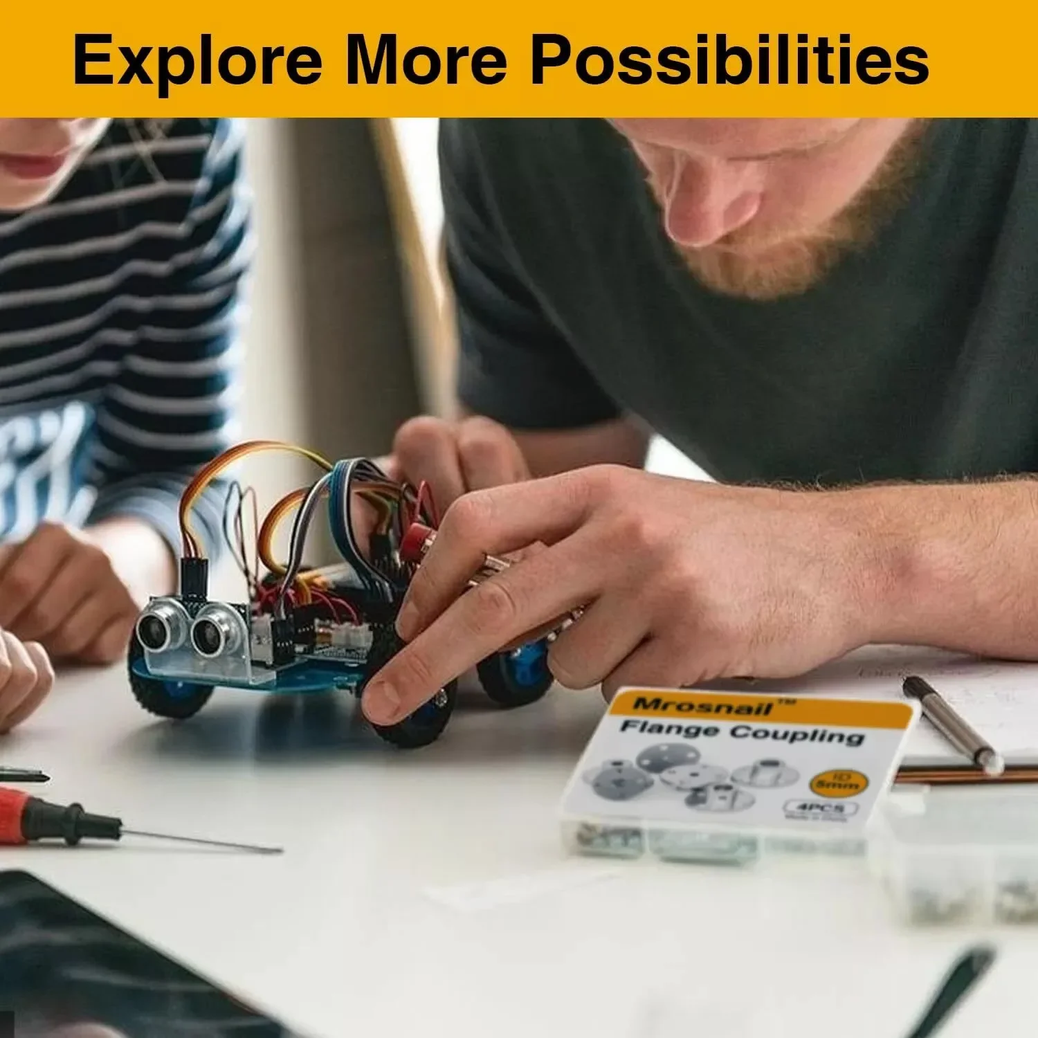 ข้อต่อเพลาแบบหนีบ 2 ชิ้น ขนาด 3/3.17/4/5/6/6.35/7/8/10/11/12 มม. สำหรับมอเตอร์