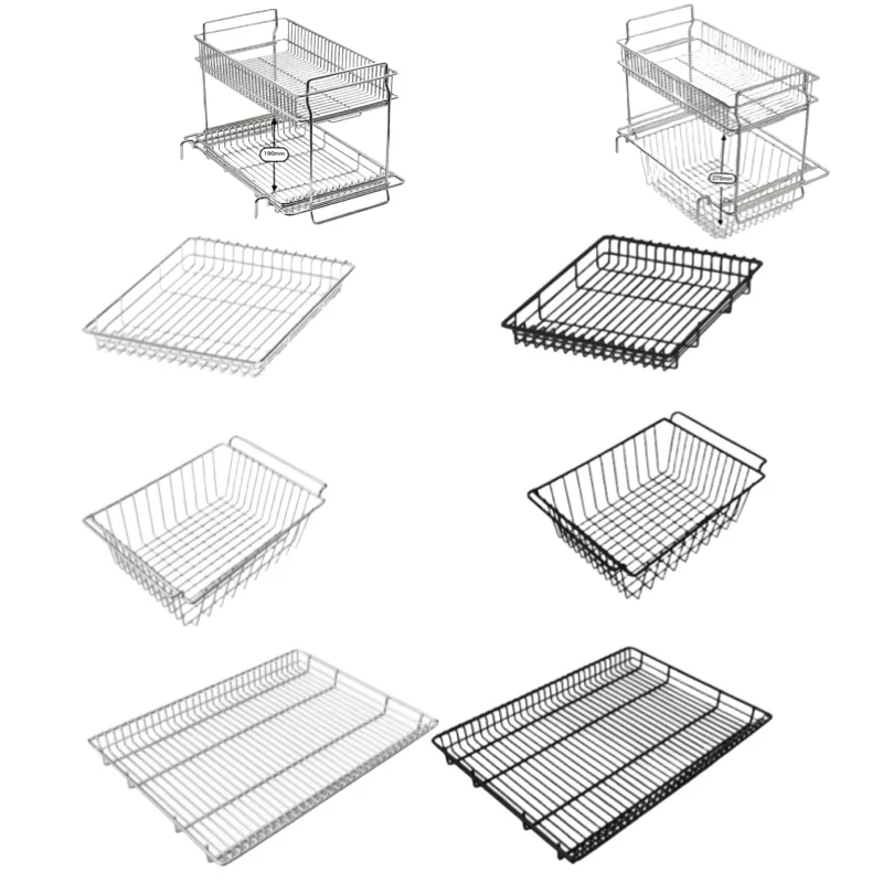 

Outdoor Camping IGT Basket 0.5 1 2 Unit Drainage Basket Stainless Steel DesktopStorage Rack Detachable Suitable for IGT Table