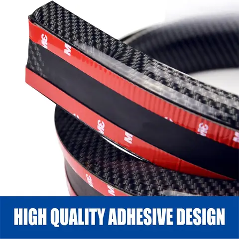 1,5M bilstyling 5D kolfiberspoilers styling gör-det-själv-ombyggnad spoiler universal för BMW Toyota Honda KIA Hyundai Opel Mazda 6 best sales Seat Leon 1p spoiler - №5