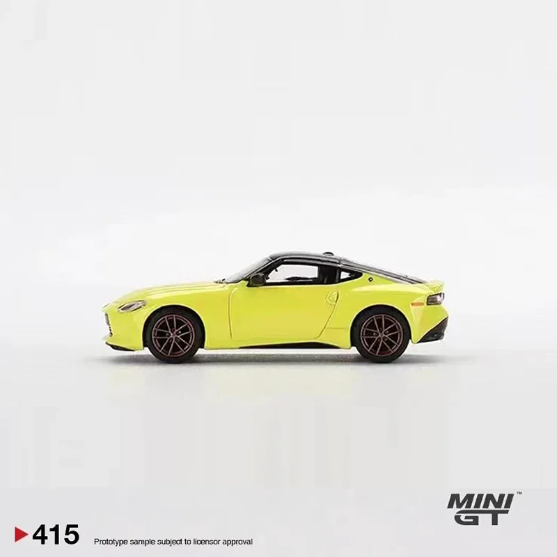 MINIGT 1:64 Model Car Z Proto Spec 2023 Alloy Vehicle Display Collection #415 LHD -Yellow