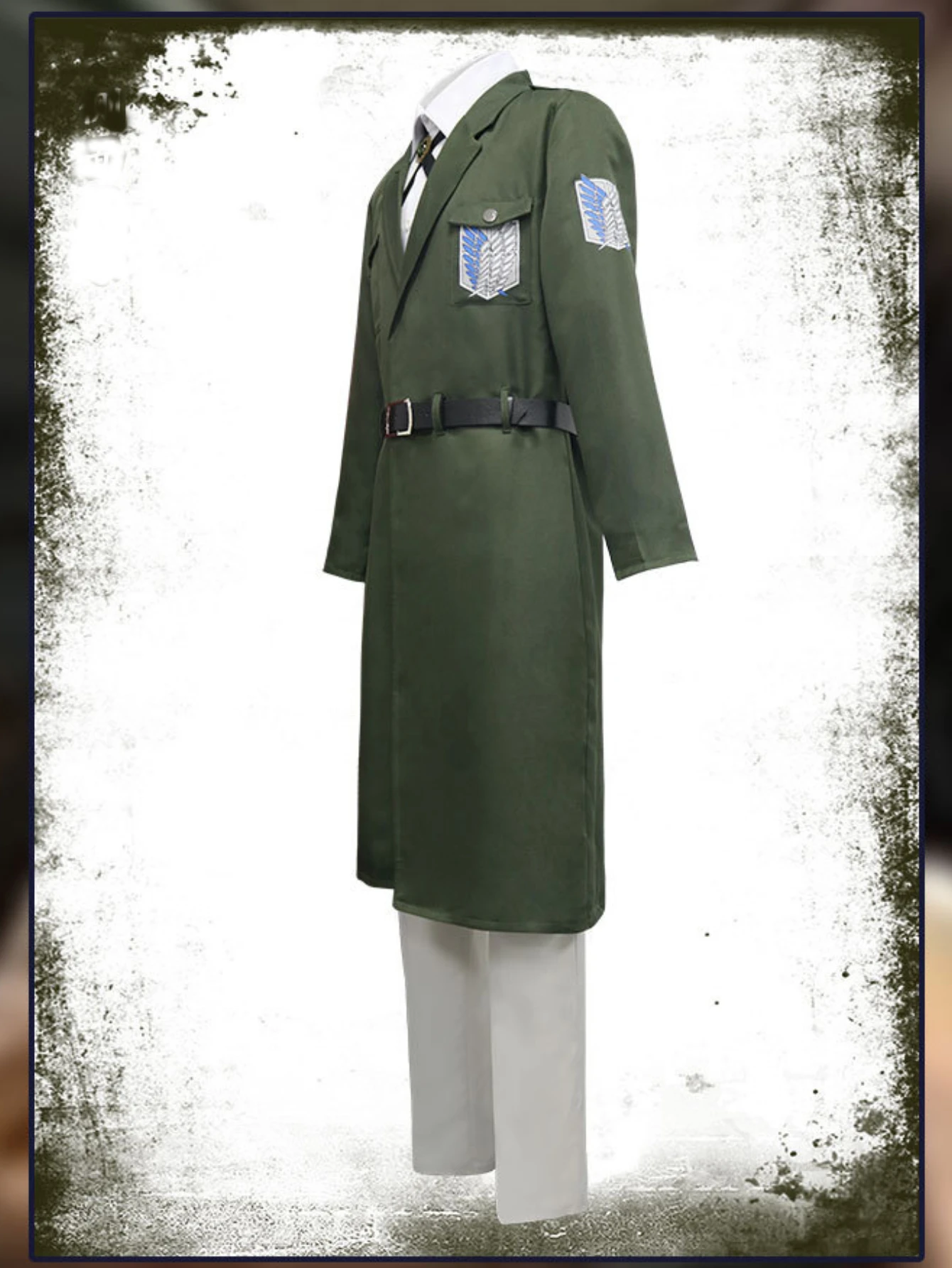 Attack On Titan  Shingeki No Kyojin Scouting Legion Cosplay Costume Soldier Uniform Cape Shirt & Props Unisex Role Play Outfits