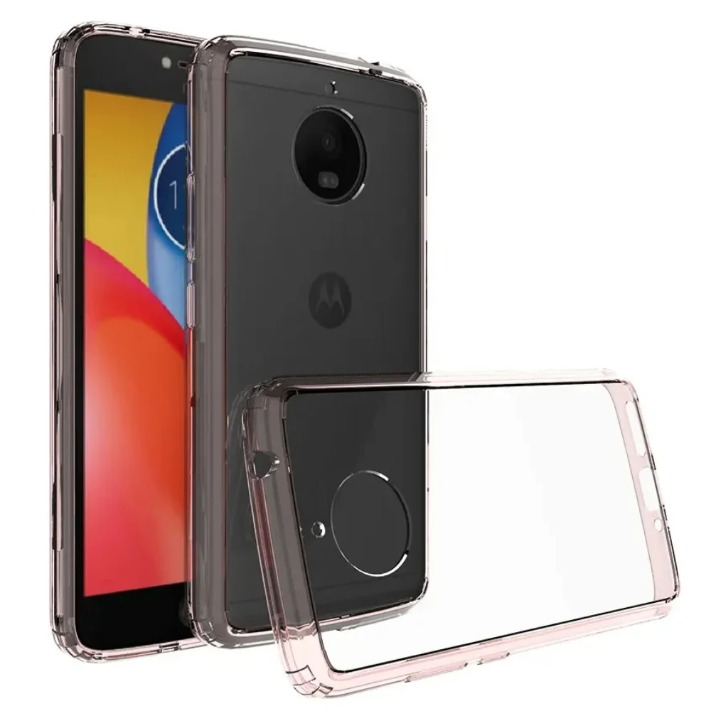 Hybrid TPU/PC Air Cushion Case For Motorola Moto E4 European Ver. Shockproof Crystal Shell Clear Back Cover Funda Coque