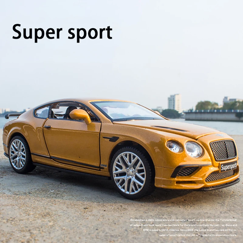 New 1:32 Bentley Continental Supersports Alloy Car Diecasts & Toy Vehicles Car Model Miniature Scale Model Car Toy For Children