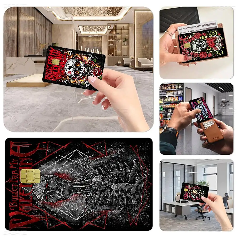Singer B-bullet For My V-valentine Anime Front Cover Film Sticker Skin For Credit Debit Card Small Large Chip