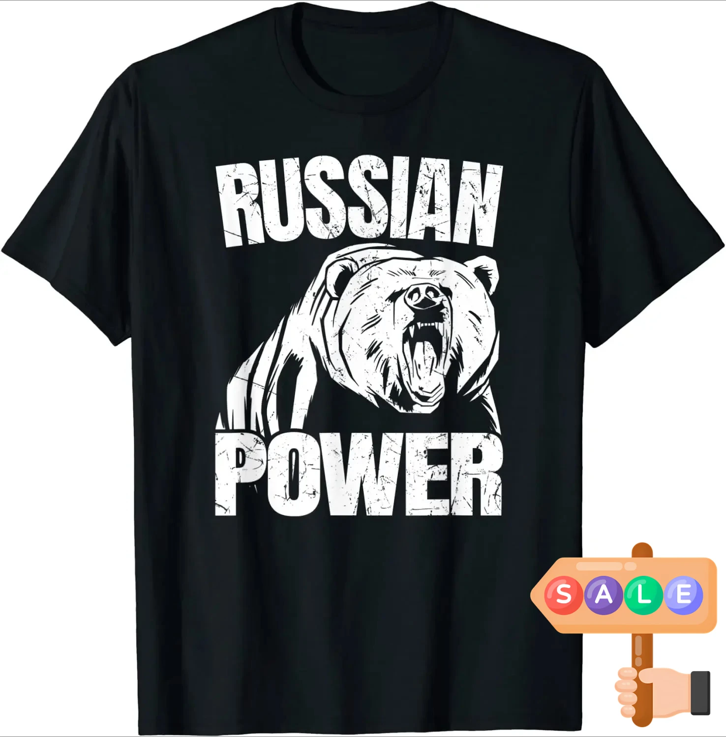 Russian Bear Power Gym Fitness Strength Muscle Training T-Shirt 100% Cotton O-Neck Short Sleeve Casual Mens T-shirt Size S-3XL