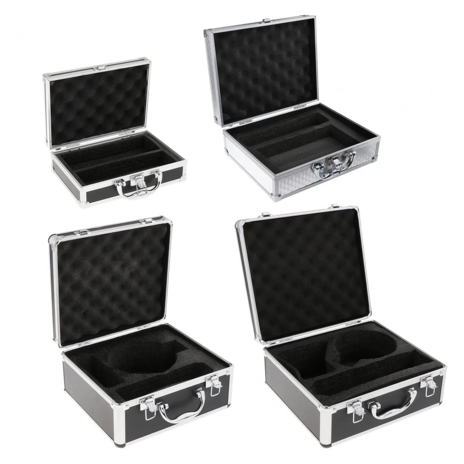 

Mic Gear Storage Box Microphone Carrying Case Equipment Tool Box Foam Case Instrument Box Mic Bag EVA Foam Interior Hard Shell