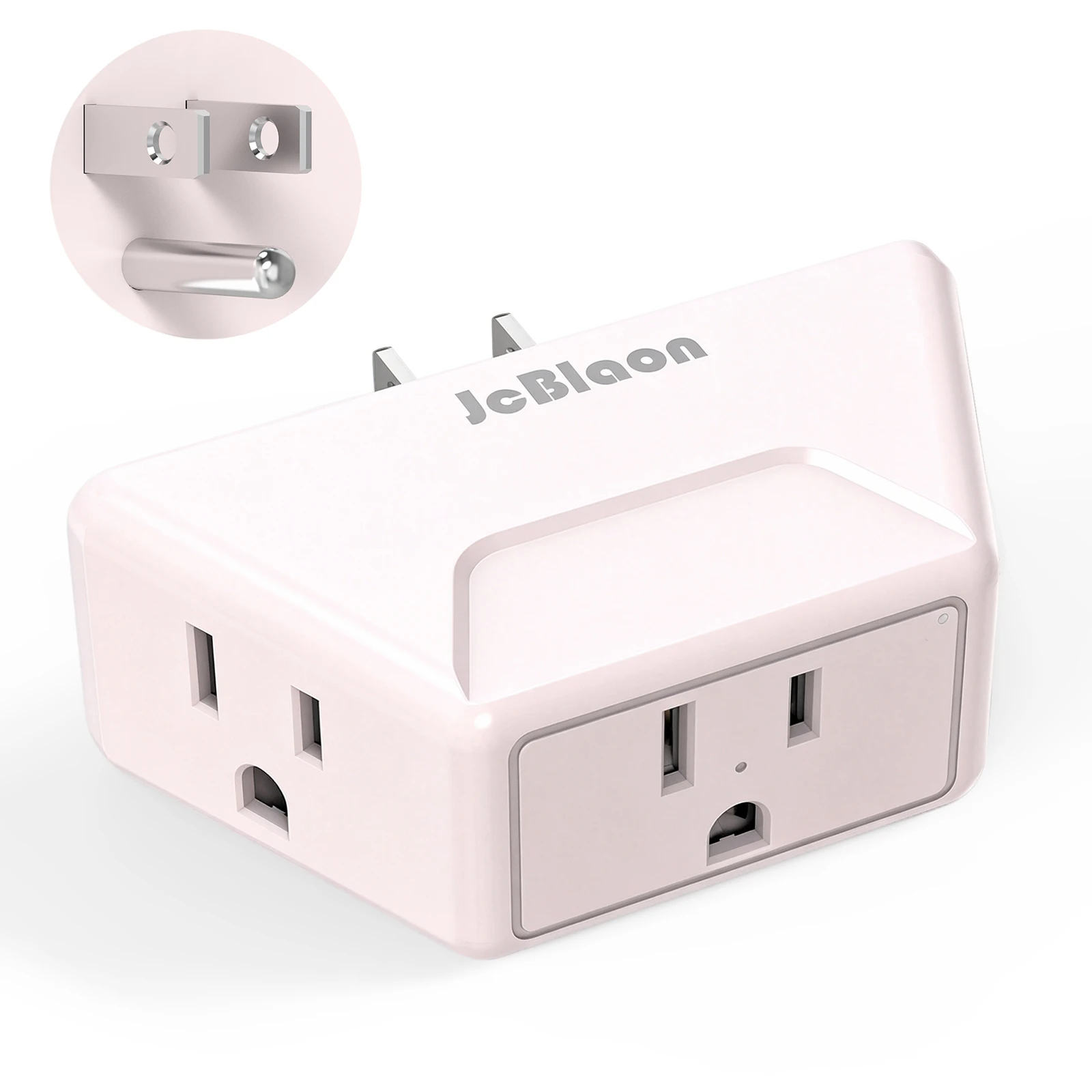 3-Outlet AC Extension Cord, Non-Blocking Socket Splitter, No Surge Protection, Cruise Travel Essentials, Portable Power Expander