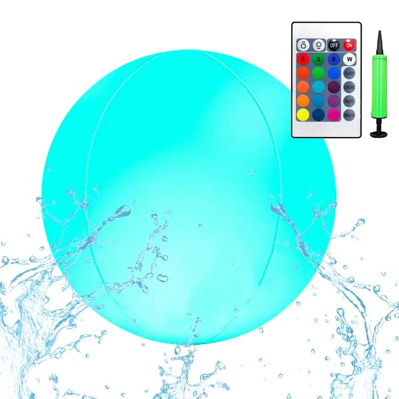 

Inflatable Pool Balls Glow In The Dark Pool Beach Decoration Balls Floating Led Nightlight For Backyard Summer Poolside Garden