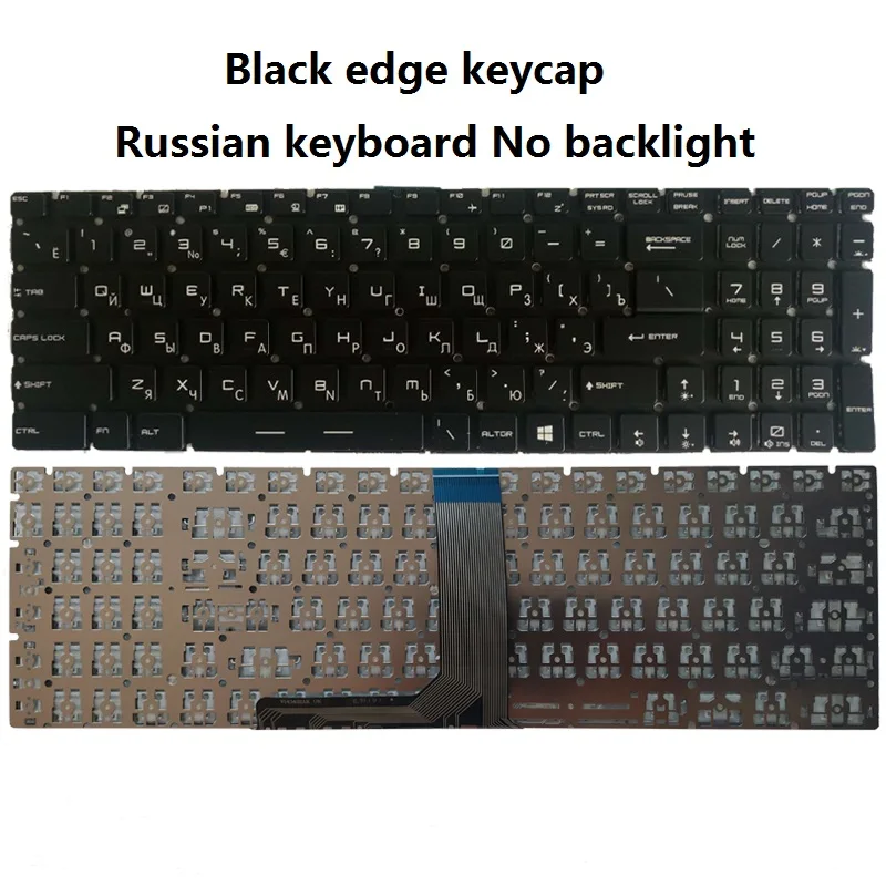 Imagem -03 - Teclado do Portátil para Msi Ge62vr Gp62 Gp72 Pe60 Pe70 Ws70 Px60 Px60 Cx72 Ws60 Cr72 Gl62m 7rd Ms16h2 Ms-16l1 Novo Russo Eua Reino Unido Espanhol