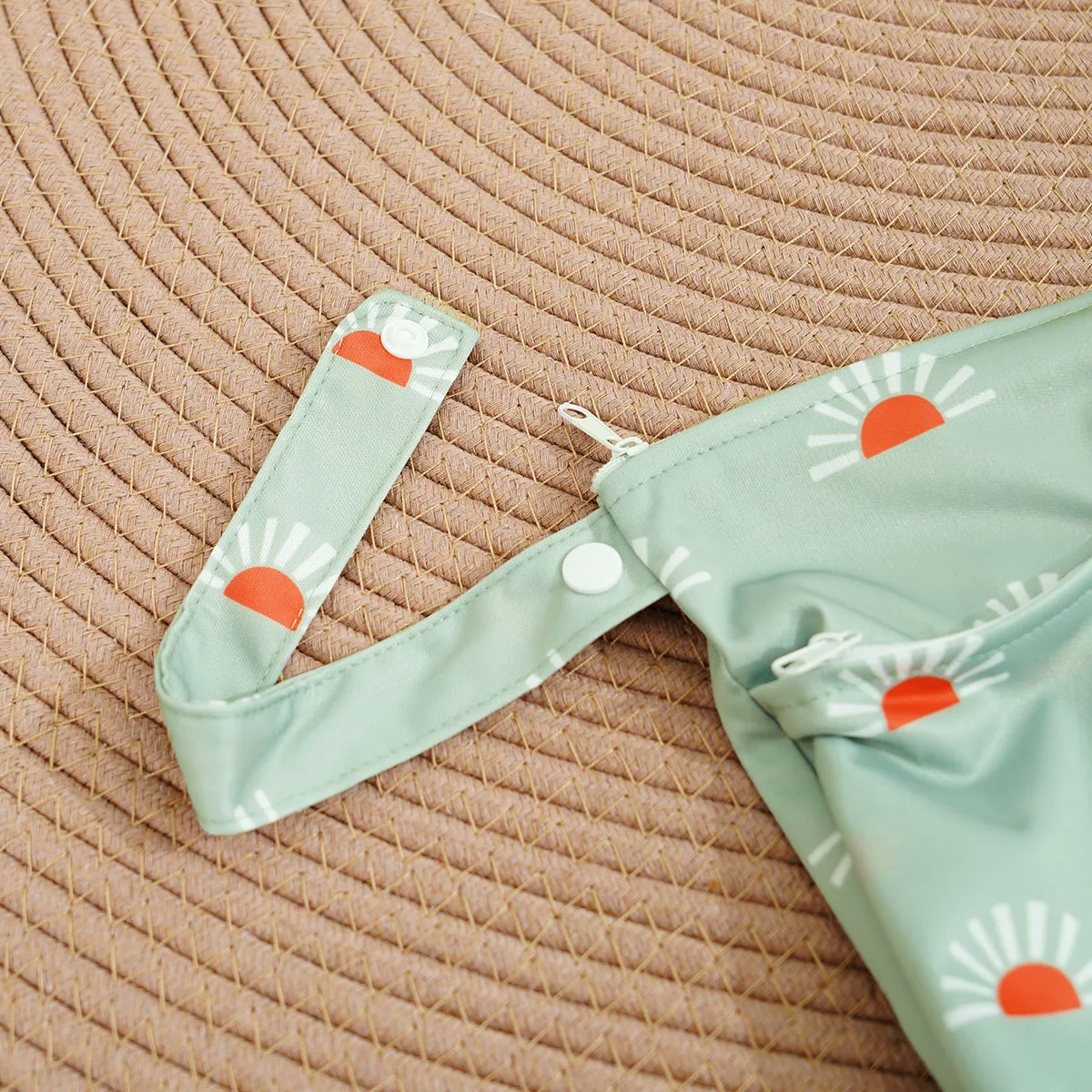 Elinfant 1PC Borse portatili asciutte e bagnate per costumi da bagno, asciugamani, borsa per pannolini multiuso con cerniera, borsa portaoggetti da viaggio