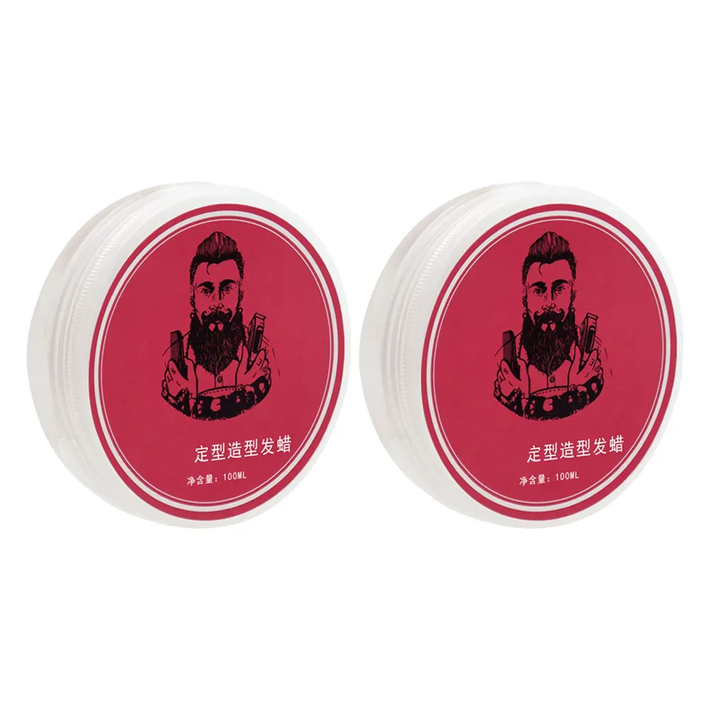 

2Pcs Men Hair Paste Matte Natural Hair Wax High Hold Hairstyling Clay Washable Temporary Hairdressing Pomade for Textured Full