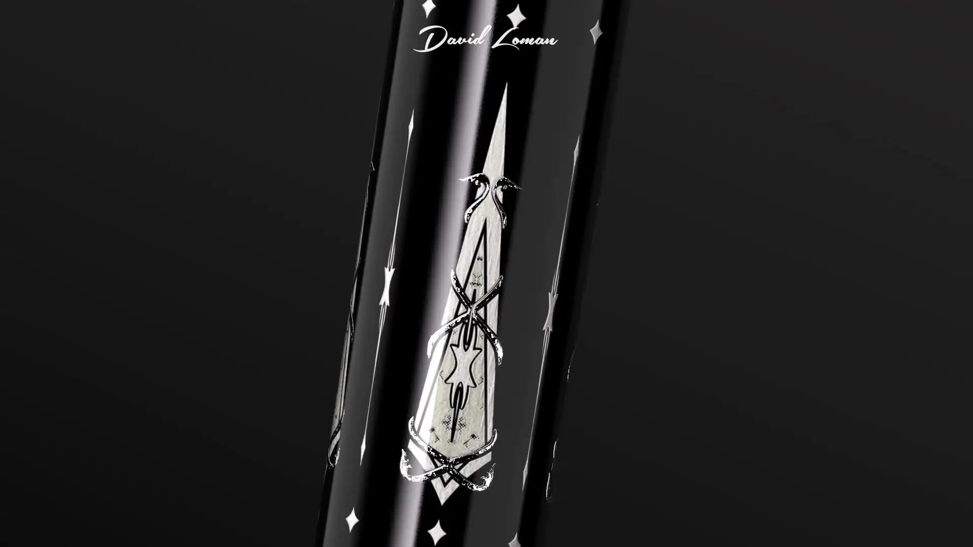 DAVID LOMAN Carbon Fiber Pool Cue 58in 19oz
