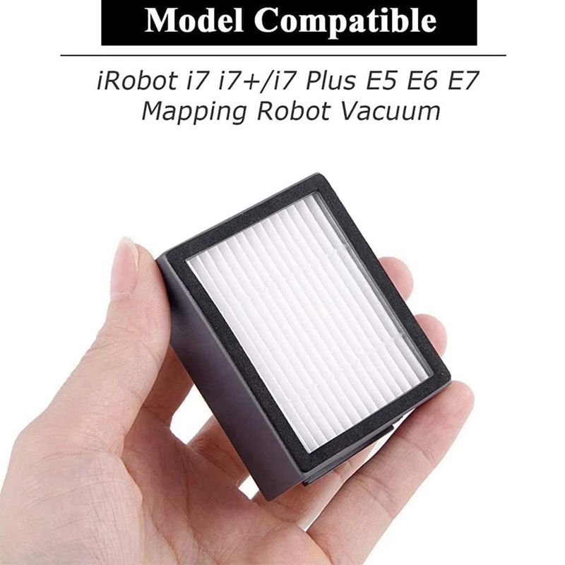 For Irobot Roomba I7 I7+ I6+ I3+ Plus Vacuum Multi-Surface Rubber Brushes HEPA Filters Side Brushes Dirt Disposal Bags