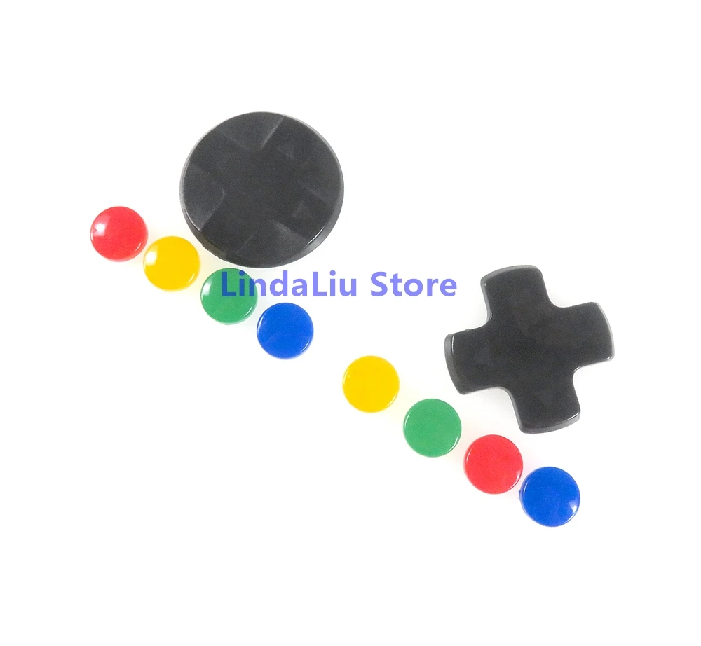 1set D-pad Bewegen Kreuz Richtung Taste ABXY Schlüssel Aufkleber Joystick Thumb-Stick Grip Cap Abdeckung Für nintend Schalter Haut Fall