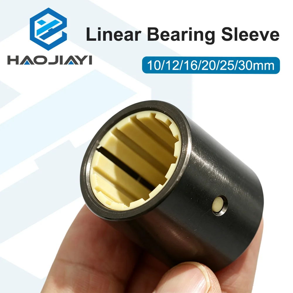 Linear Bearing Plastic Bushing RJUM01/RJUM02-10/12/16/20/25/30 Wear Resistant Shaft Sleeve 5PCS