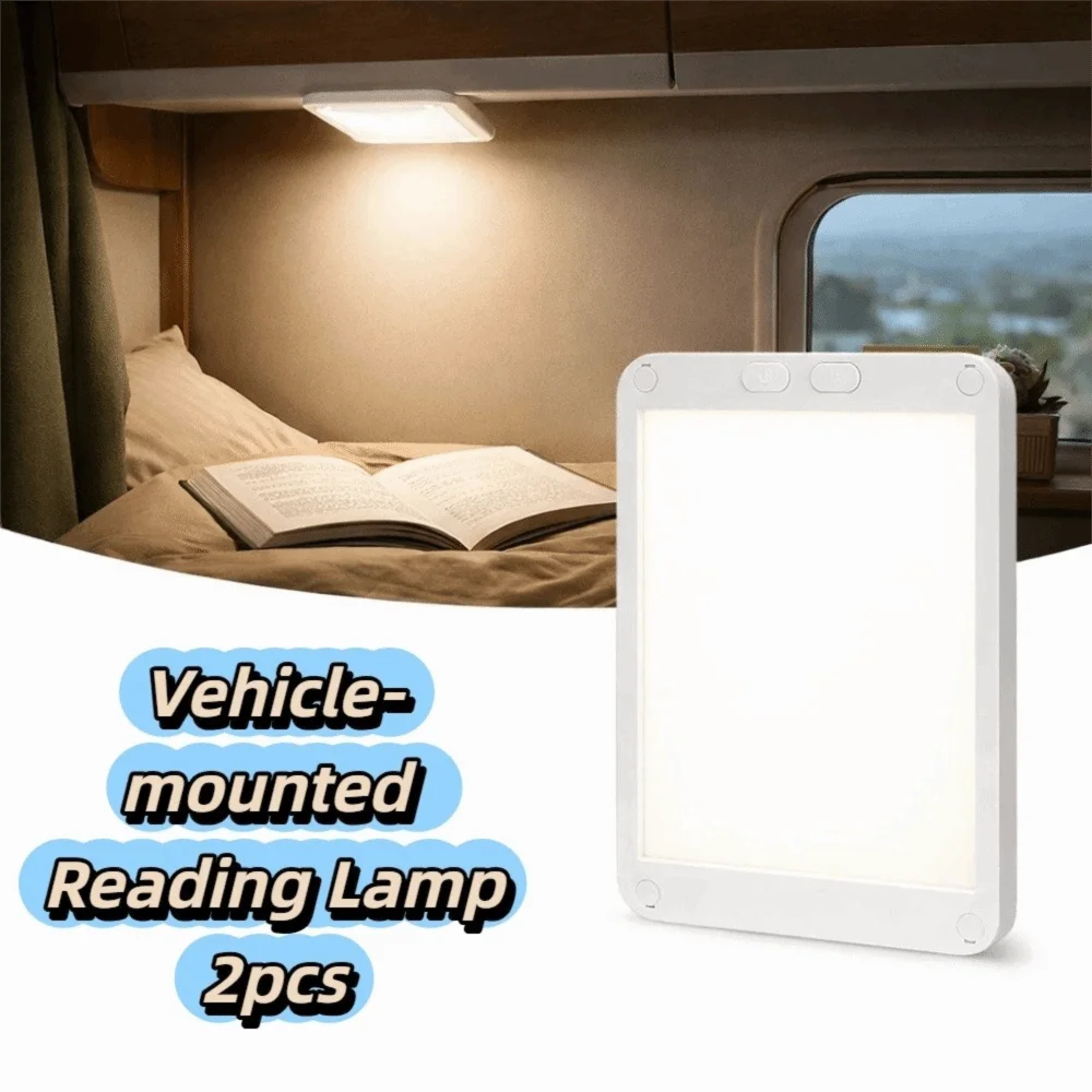 

2pcs Soft Lighting Car Interior LED Light Bright Lighting Durable Material Vehicle Reading Light Stable Performance for 12V