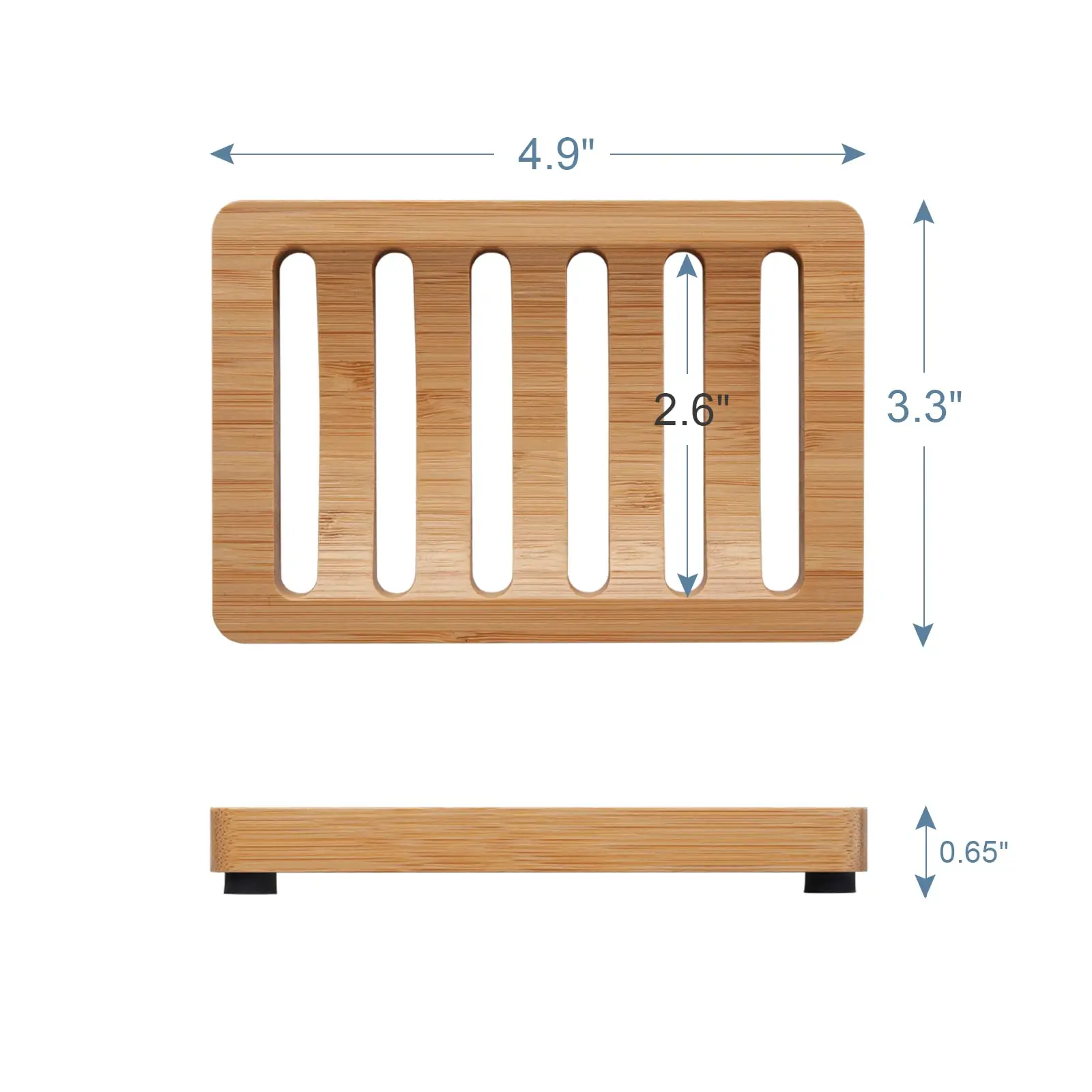 Soap Box Natural Bamboo Dishes Bath Soap Holder Bamboo Case Tray Wooden Prevent Mildew Drain Box Bathroom Washroom Tools