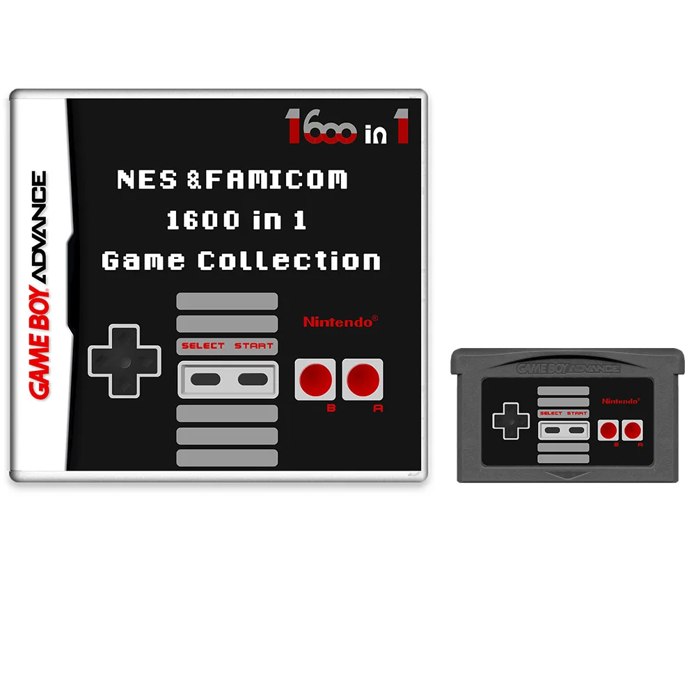 GBA high-capacity 4G gaming card combination 1600in1 NES Game Collection English games support real-time storage Game cartridges