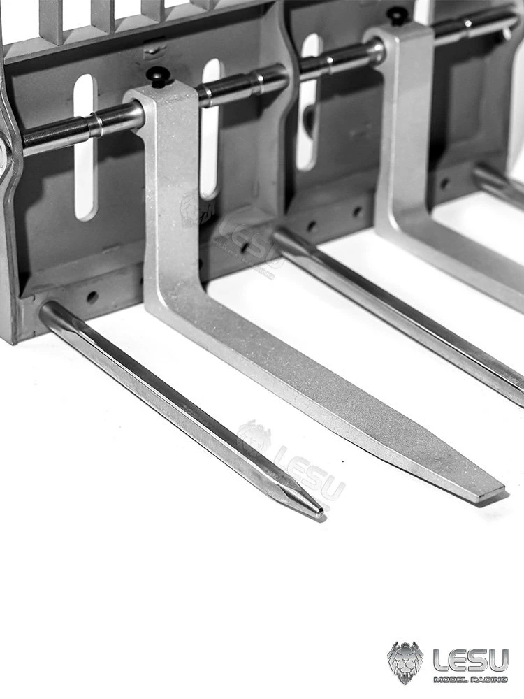 RC 1/14 Metall-Gabelschaufel für Tamiya Hydraulikbagger Lader Muldenkipper für SCANIA MAN VOLVO Anhänger Kipper DIY-Teile – Detail 4