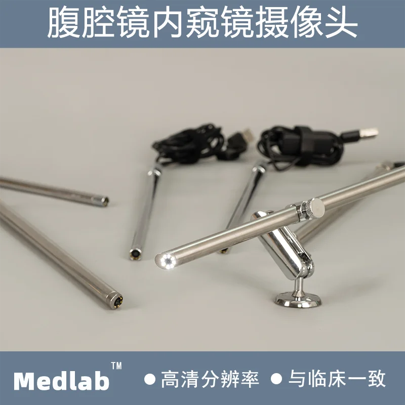 Laparoscopy simulation training 0 degree /30 degree 1080P high definition adjustable focus camera endoscope