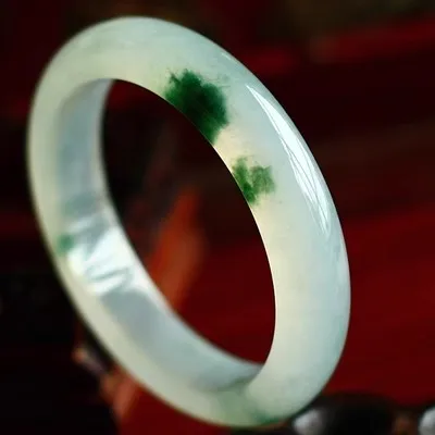 

Natural Myanmar Jade 54mm-62mm bracelet exquisite princess bracelet to send girlfriend to send mother Hetian jade