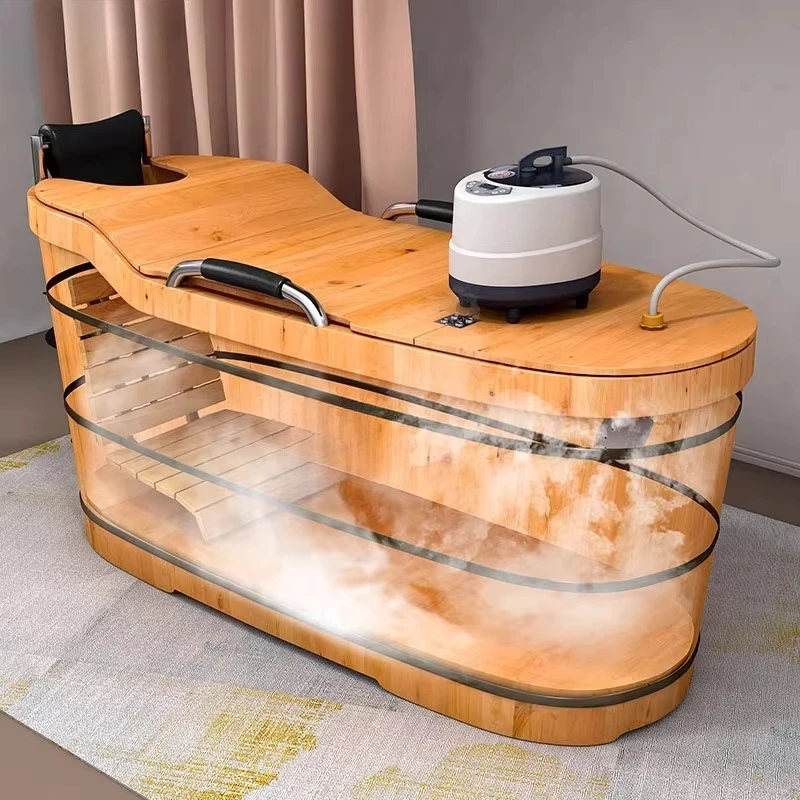 Cedar wood bath bucket, adult whole body household solid wood bath tub, large sweat steaming wooden bucket