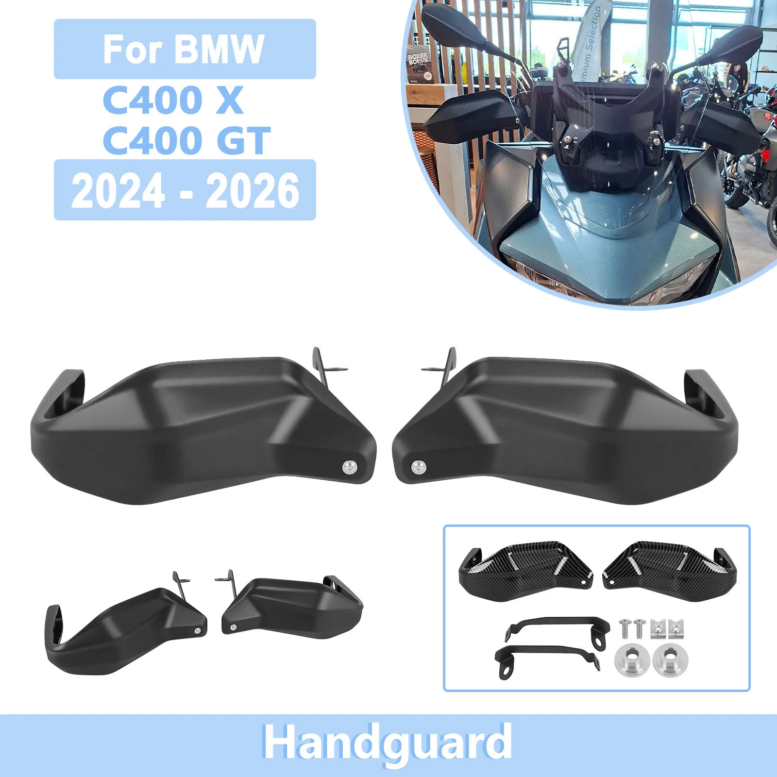 Motorcycle Windproof Handguards For BMW C400X C400GT C400 X C400 GT 2024-2026 Wind Deflectors Hand Shield Cover Kit Accessories