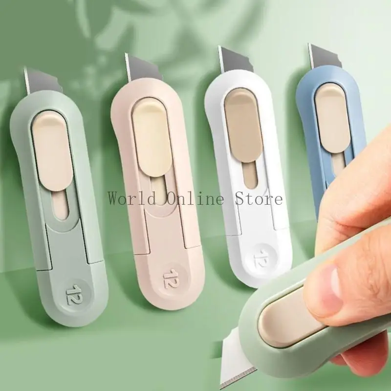 Caixa abridor cartas práticas Cutter Cutter Cutter Cutter para escola casa 87HC