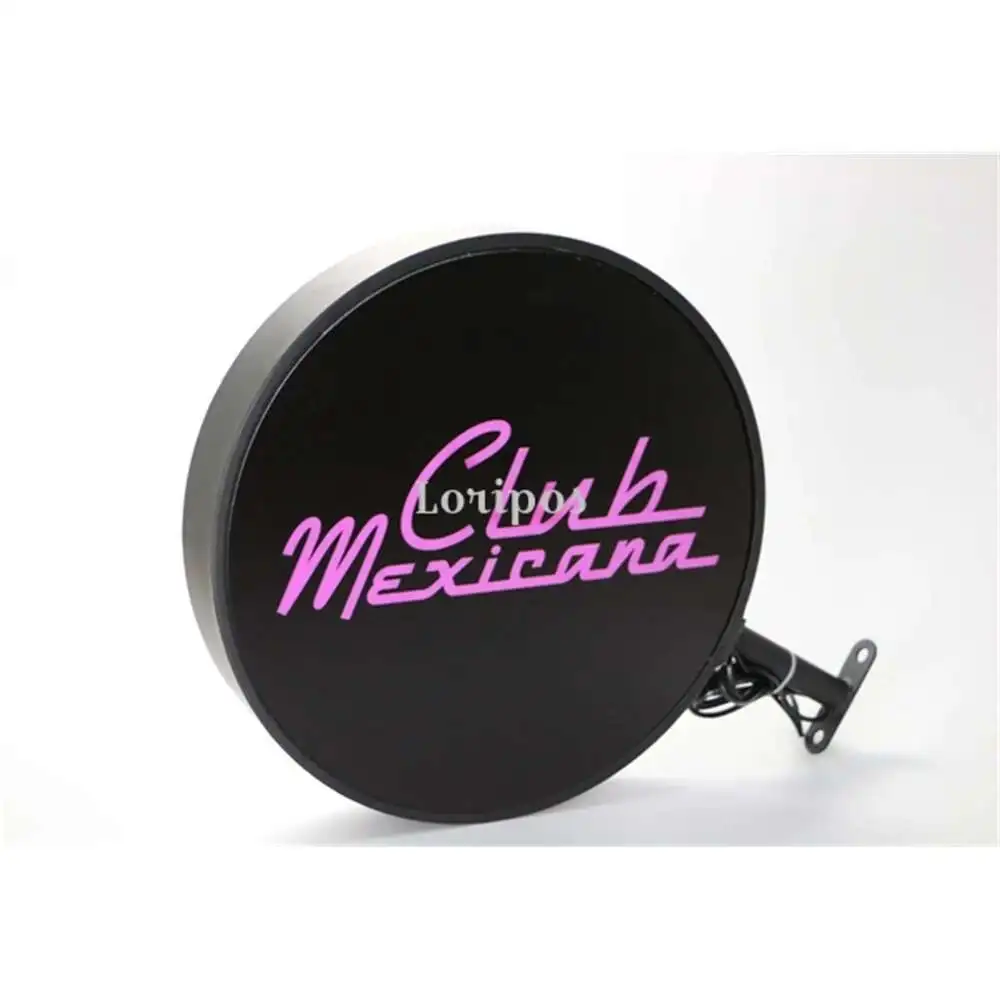 

Европейская железная художественная рекламная коробка, индивидуальный логотип, название магазина, продолговатый светодиодный светильник, дом на открытом воздухе, круглый рекламный щит, рекламная коробка, рамка для плакатов