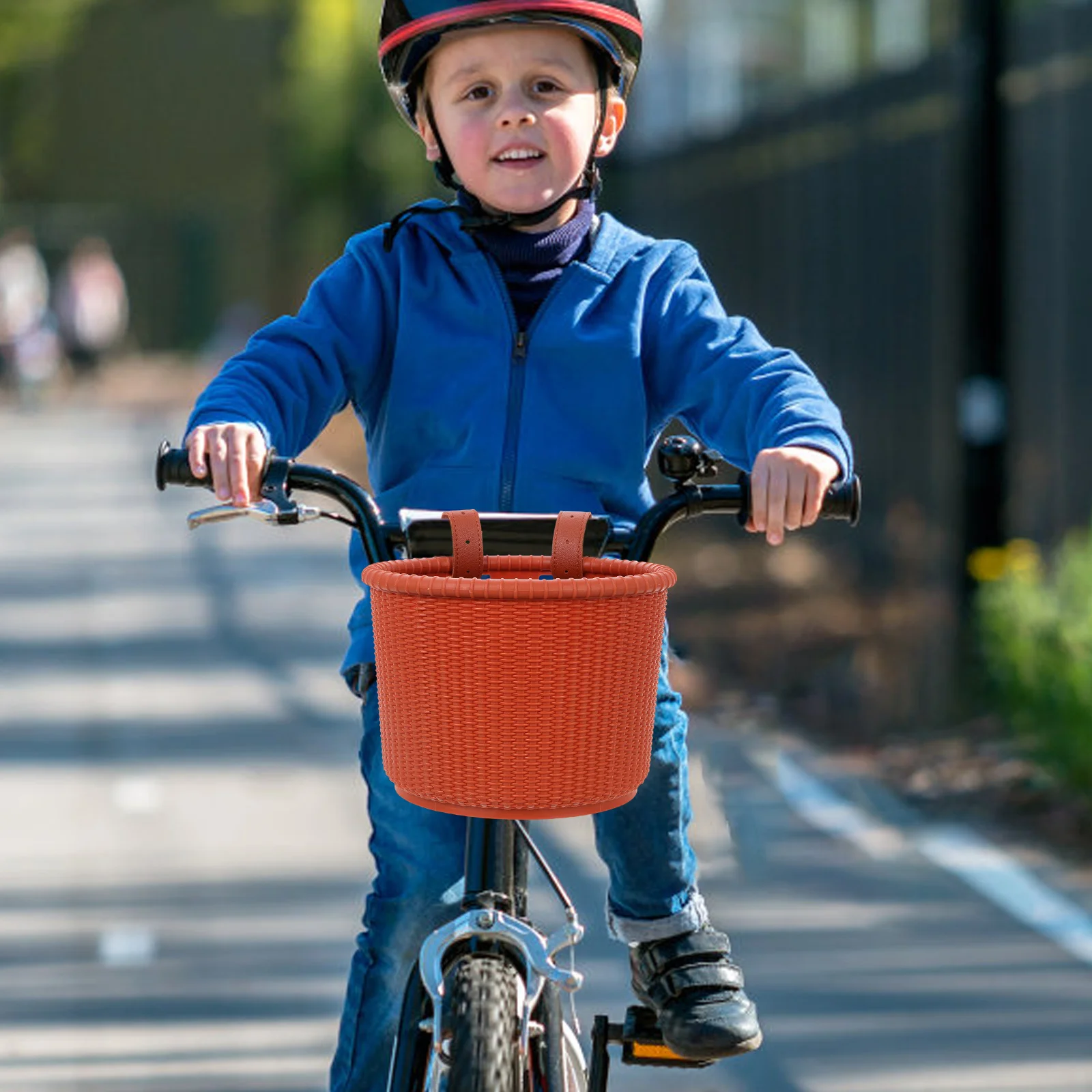 Childrens Bike Basket Scooter Front Container Detachable Thickened Modern Fashionable Cycling Accessory Outdoor