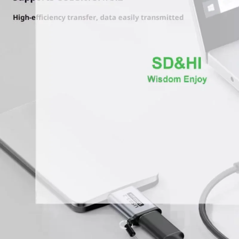 10Gbps USB3.0 Type C Female To Micro B Cable Extender USB C To Micro B Adapter For Laptop Phone Hard Drive Disk 1Pcs