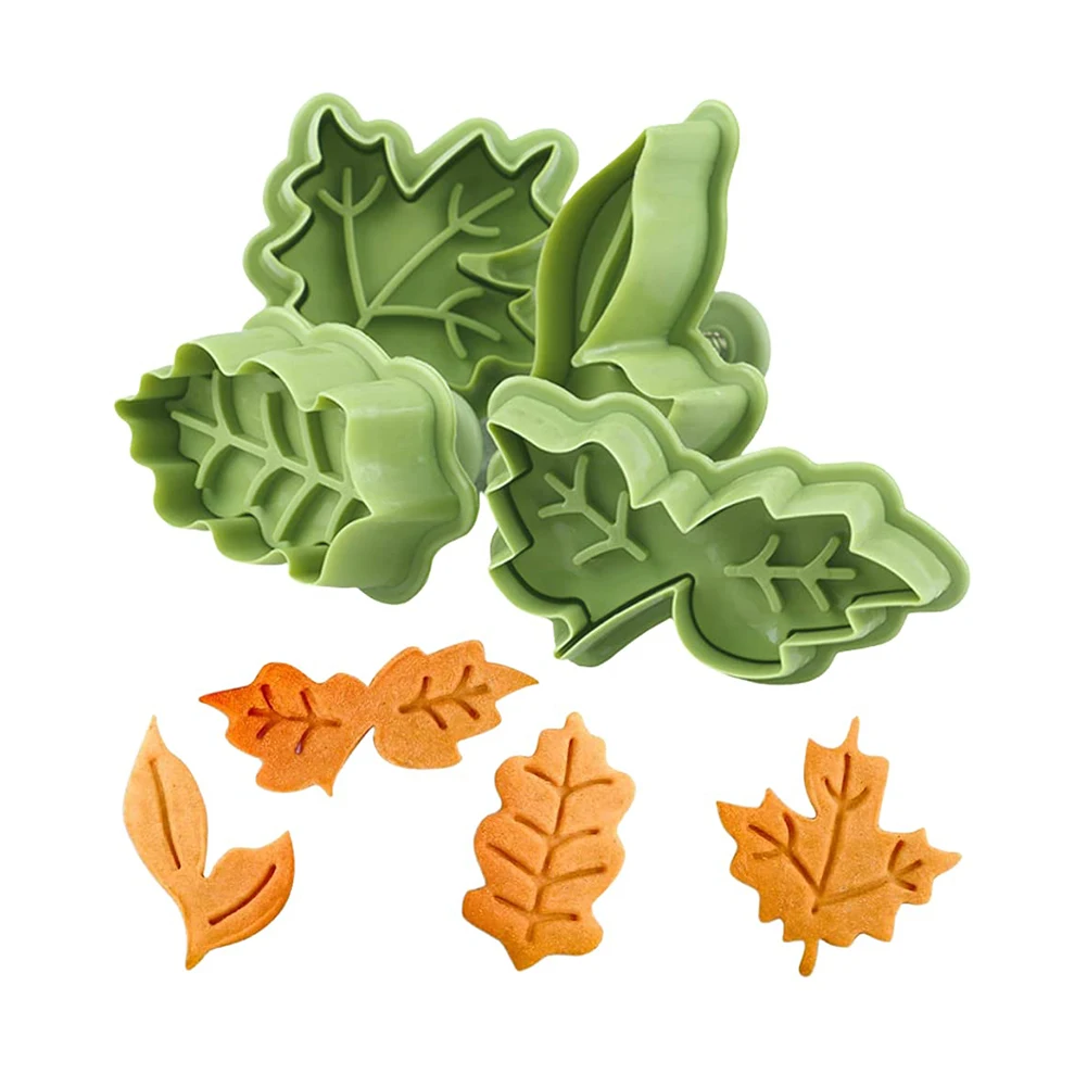 4 New Maple Leaf Molds Silicone Cake Decoration Tools Chocolate Biscuit Baking Molds Baking Tools Resin Clay Tools