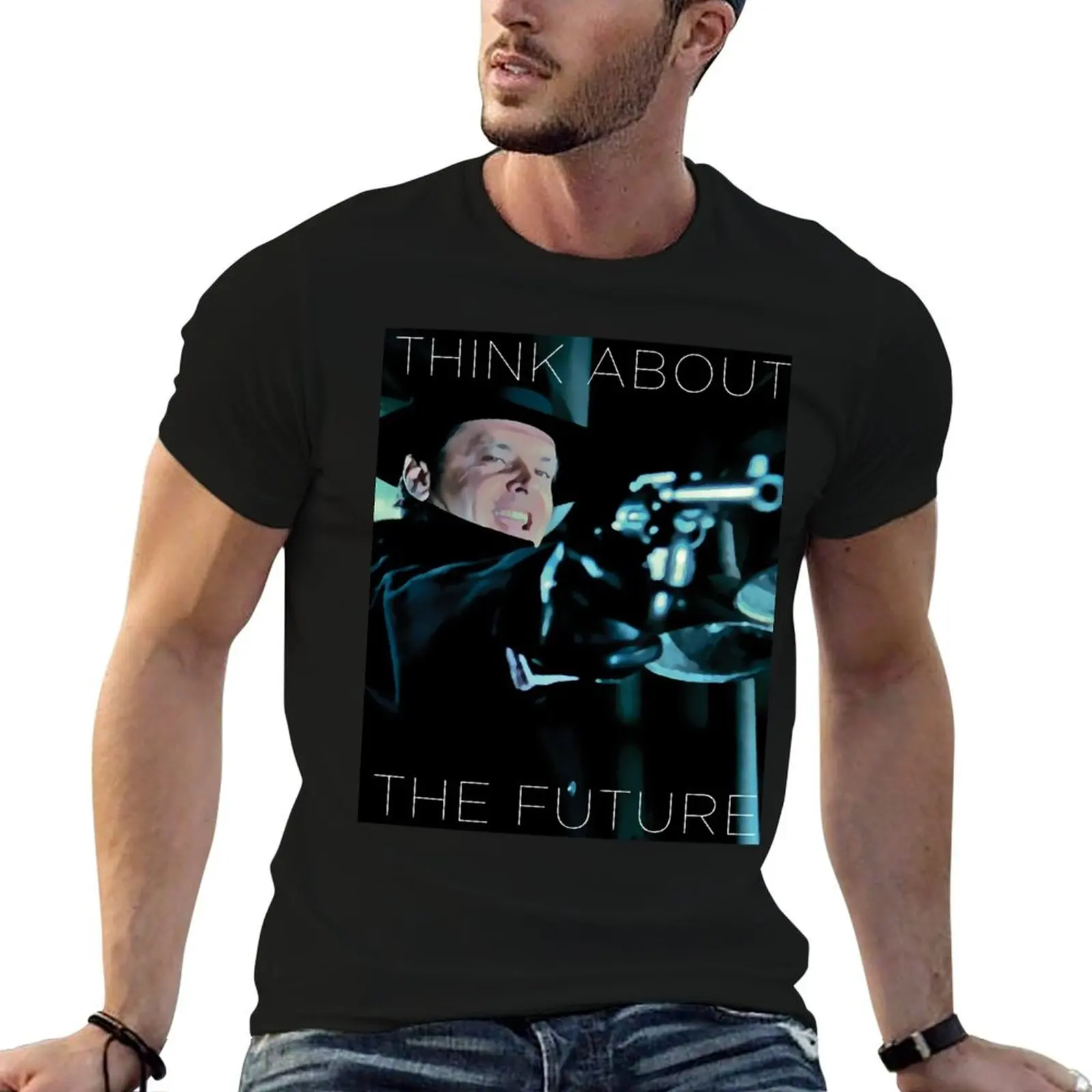 

Think About The Future T-Shirt man tshirt t shirt men 100% cotton luxury brand t shirts for man cotton T-Shirt