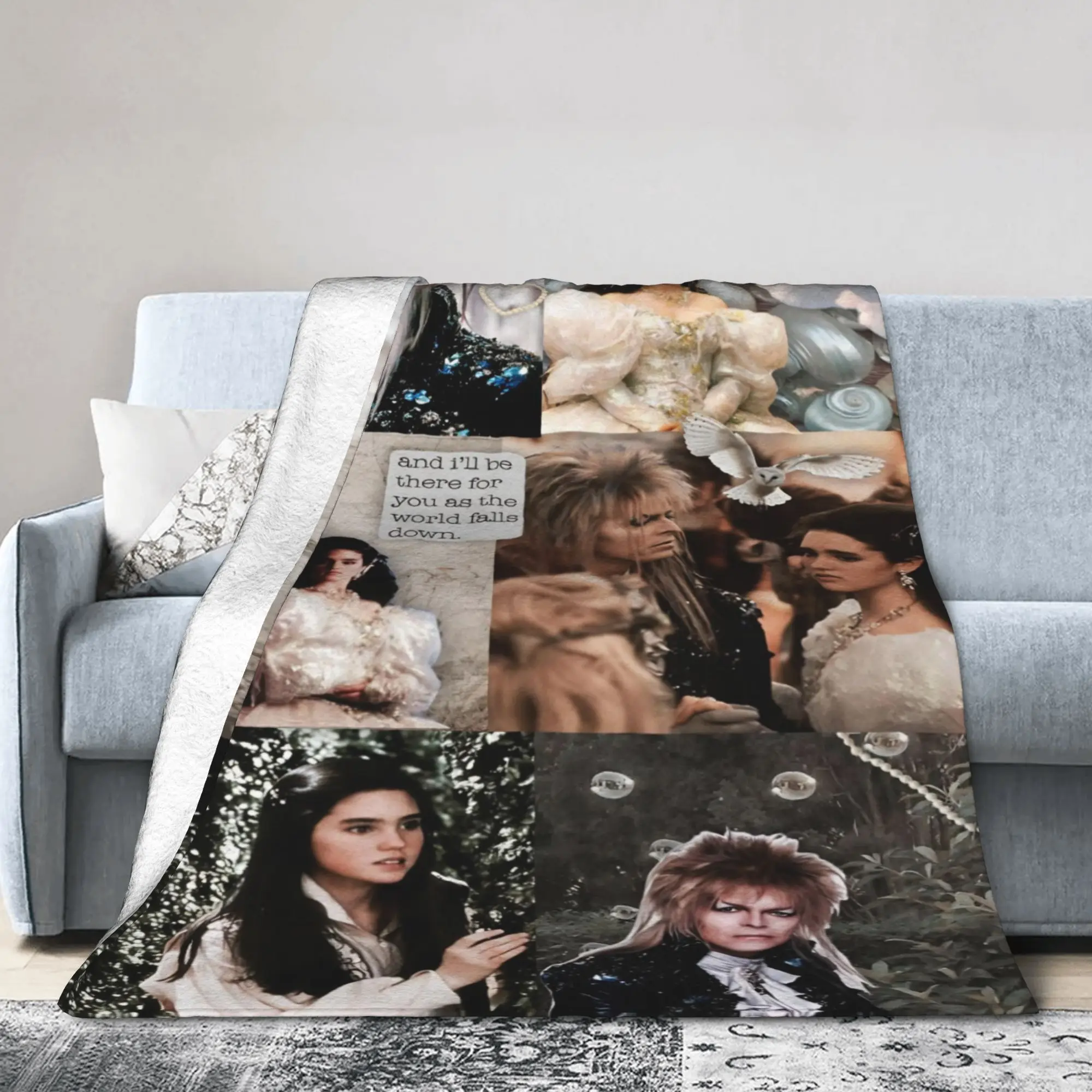 Labyrinth Movie Stuff Blankets Soft Flannel  Throw Blanket Relax Plush Thin Quilt