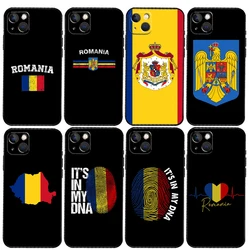 Romania Flag Phone Case For iPhone 11 12 13 14 15 16 Pro Max Mini 6 Plus X XS Max XR Back Cover