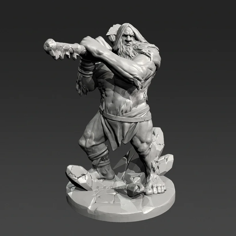 Figurine géante gardien Gk en résine, 38mm 50mm, Micro Miniature, modèle blanc imprimé en 3d, jouet, Kit non assemblé et non peint