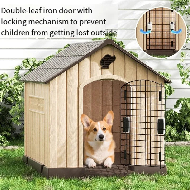 Universal large dog in all seasons、dog cage rainproof and cold proof、 outdoor dog 、house dog house view 5