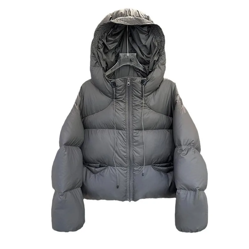 Women's Clothing White Duck Down Short Style Down Jacket New Style Winter Bread Jacket Down Outerwear Thickened Winter Clothing